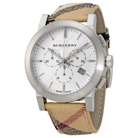 mens burberry haymarket watch|Burberry The City Haymarket Watch .